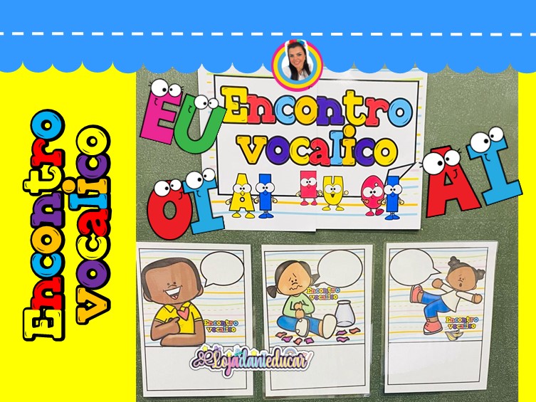 Cartaz encontro vocálico Kids